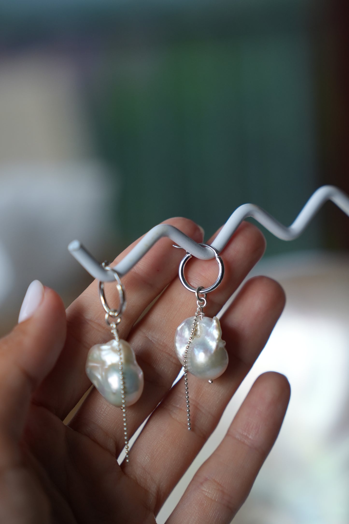 Mermaid tear earrings