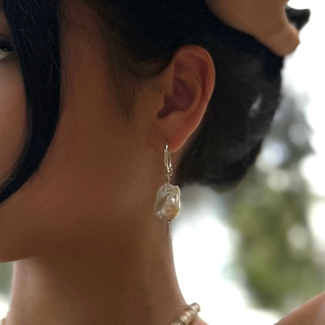 Mermaid tear earrings