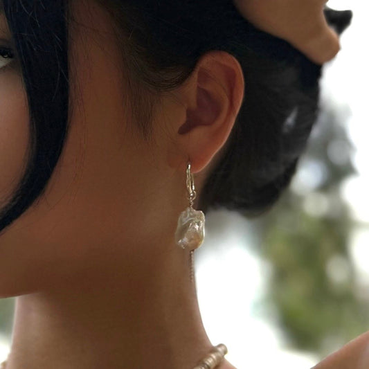 Mermaid tear earrings
