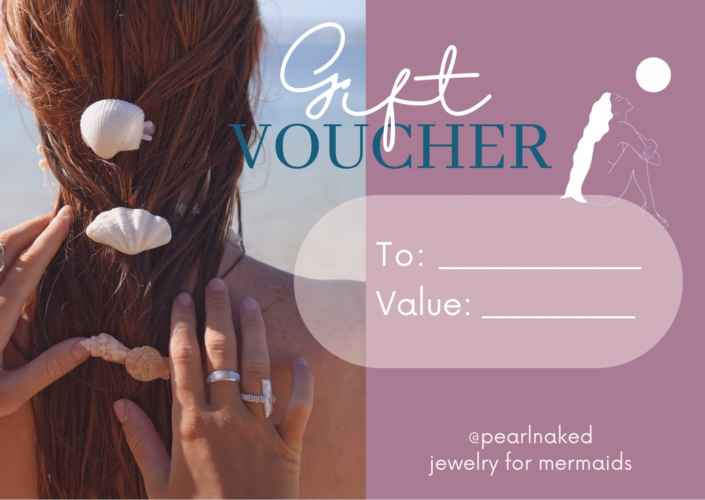 Mermaid gift card