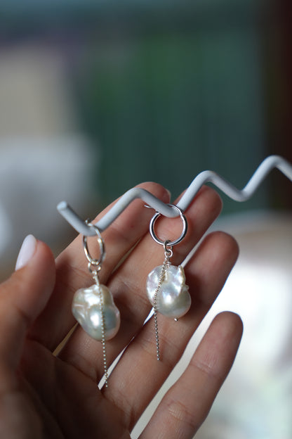 Mermaid tear earrings