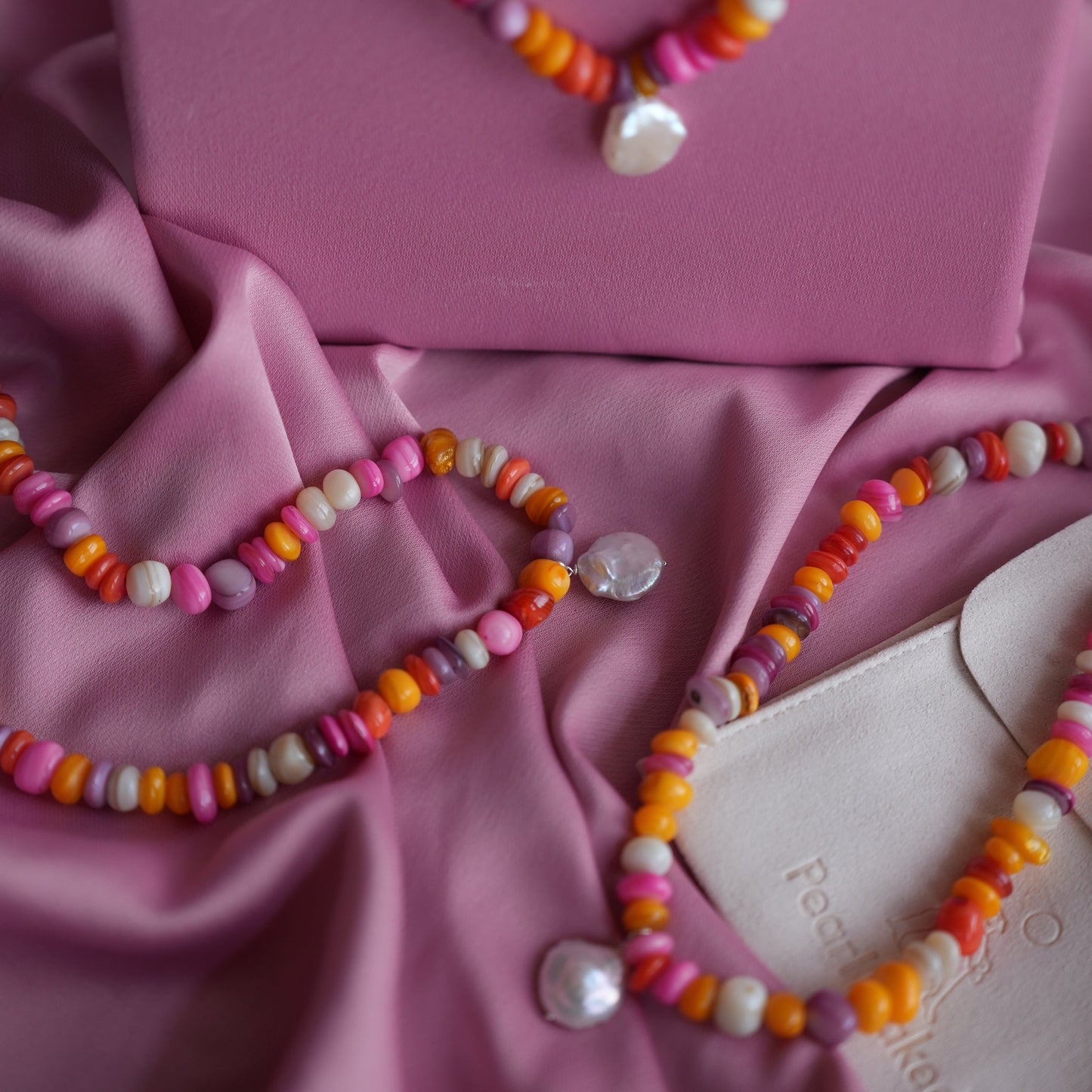 New lolypop pearl necklace