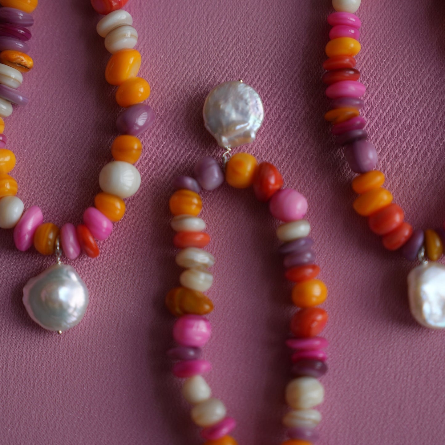 New lolypop pearl necklace