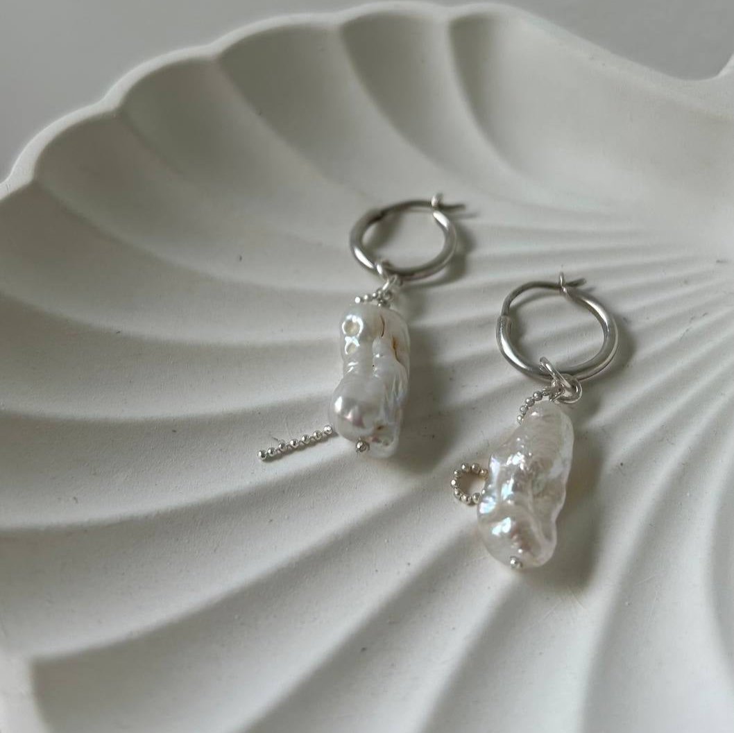 Mermaid tear earrings